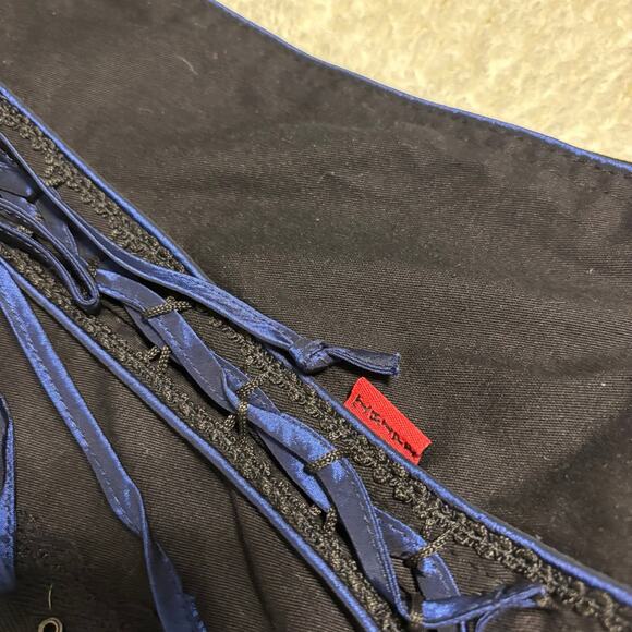 Tripp NYC Lace up blue black corset medium - Picture 3 of 6